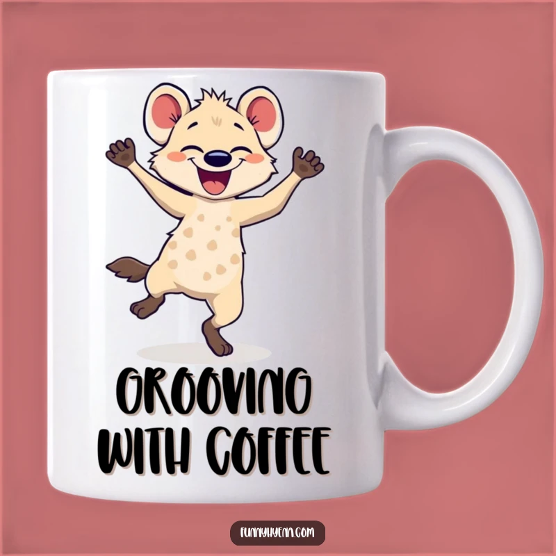 Funny Hyena Dancing Mug: Shake Your Tail Feather with this Hilarious Gift