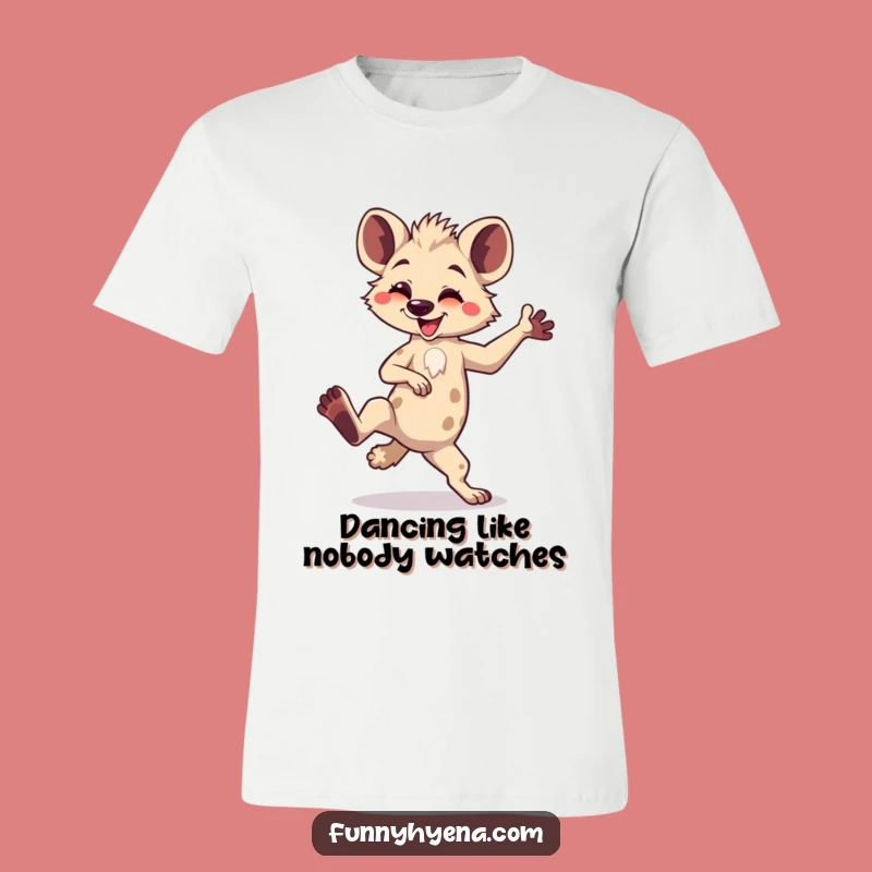 Funny Kawaii Hyena Dance Tee - Comical Goofy Animal Shirt Gift