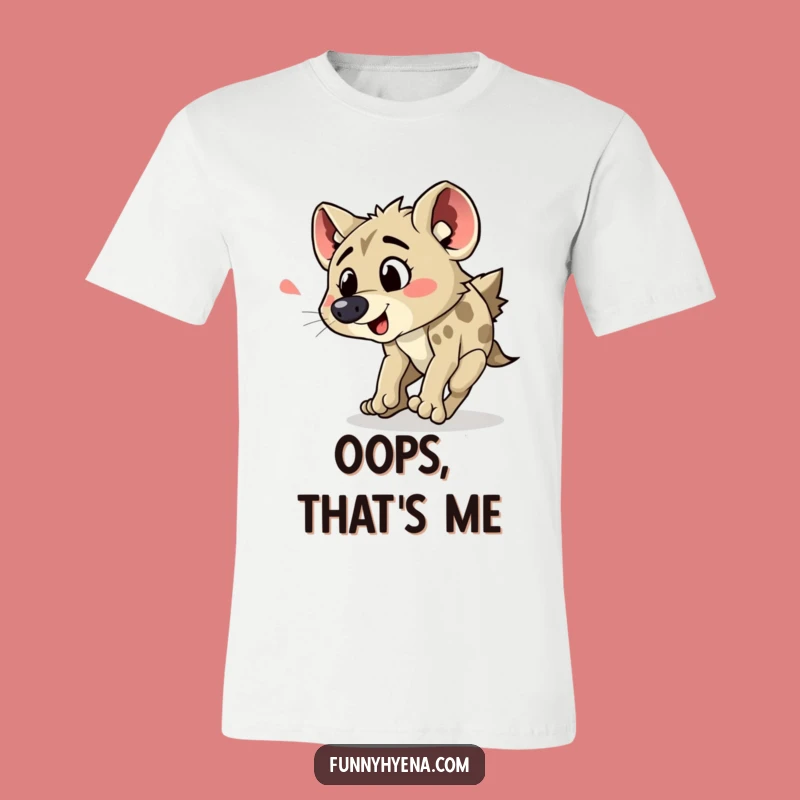Funny Hyena Tripping T-Shirt: Wear Your Clumsy Moments with Hilarious Style