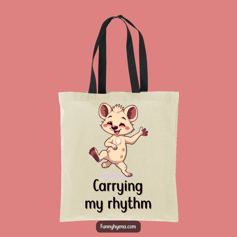 Funny Kawaii Hyena Dance Tote Bag - Stylish & Comical Carryall Gift